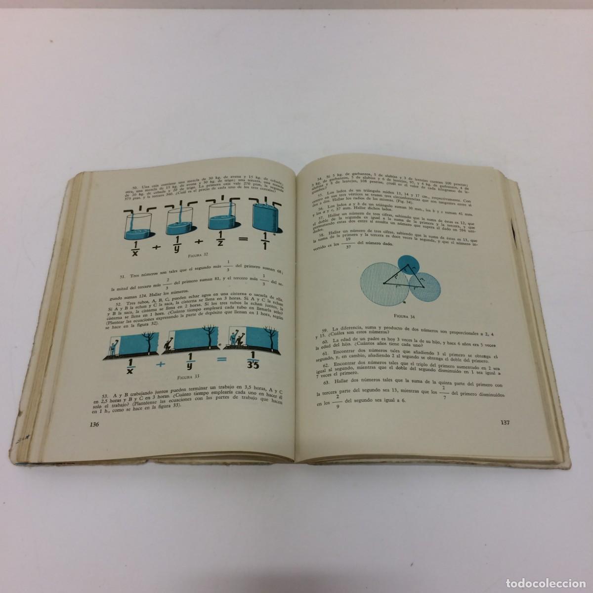 Libros de segunda mano: Libros de Texto: Matematicas 3&ordm; curso Algebra y Geometria - Ediciones S.M. (1960) - Foto 3
