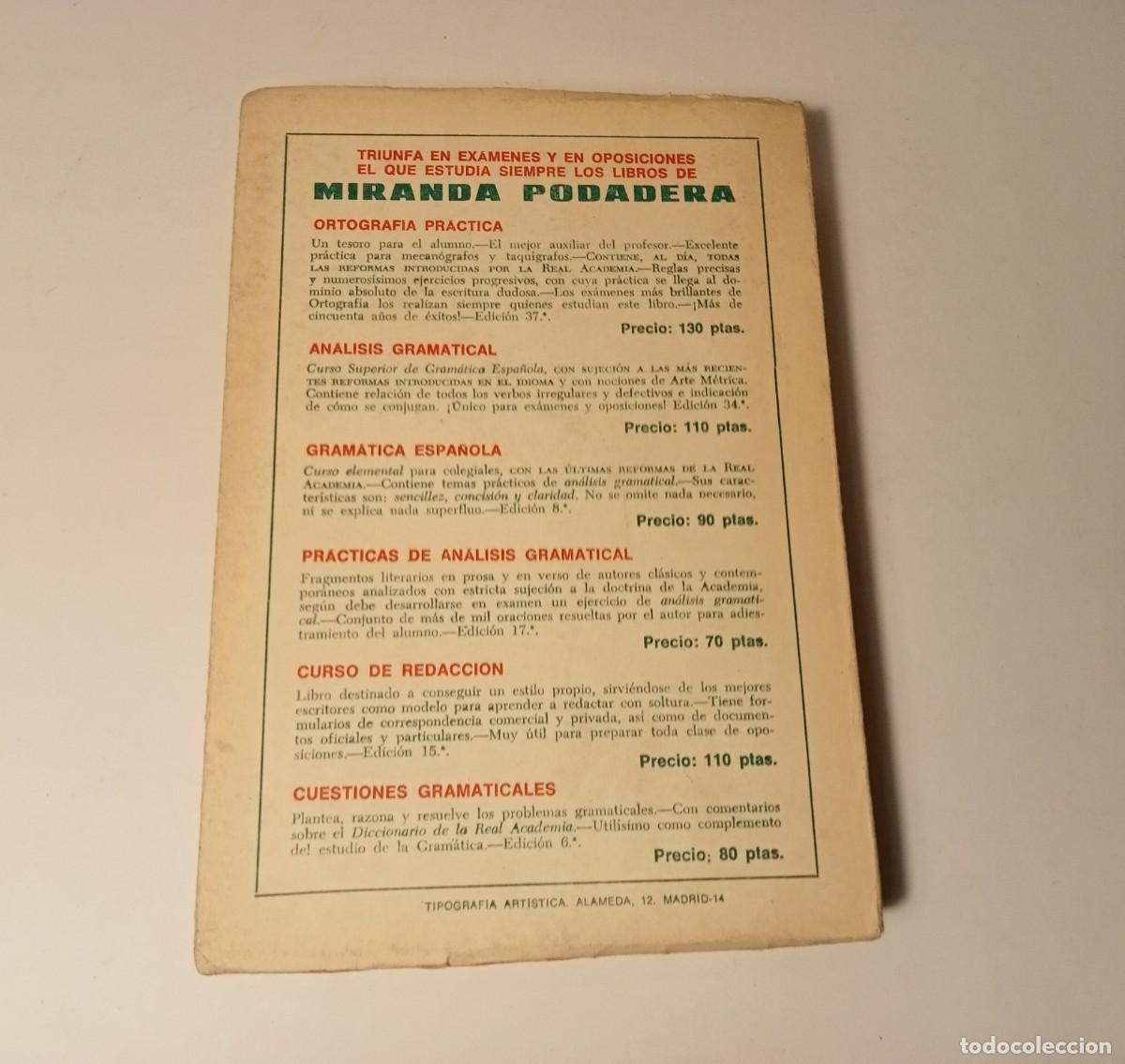 Libros de segunda mano: 1974 - MIRANDA PODADERA - ORTOGRAF&Iacute;A PR&Aacute;CTICA - Foto 4