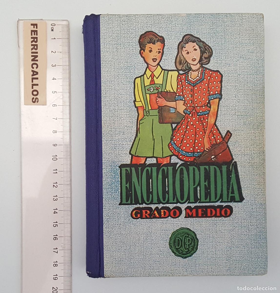 Libros de segunda mano: ENCICLOPEDIA GRADO MEDIO DALMAU CARLES 1947-1960, PR&Aacute;CTICAMENTE SIN USO, SIN NOMBRES NI ESCRITOS