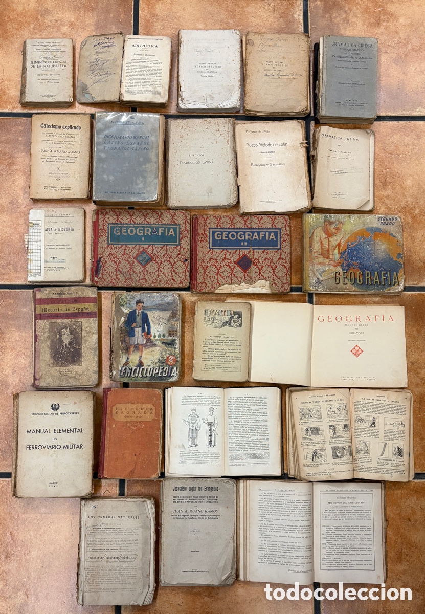 Libri di seconda mano: (L723) 1&euro;** - 25 VOL&Uacute;MENES ESCOLARES PRIMERA MITAD SIGLO XX