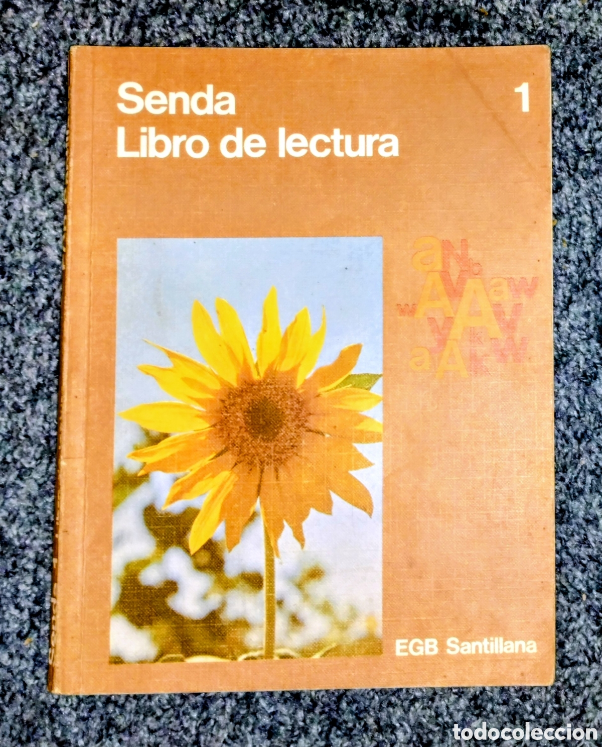 Libros de segunda mano: antiguo SENDA 1 LIBRO DE LECTURA de EGB de SANTILLANA 1983 enBUEN ESTADO con SE&Ntilde;ALES DE USO NORMALES