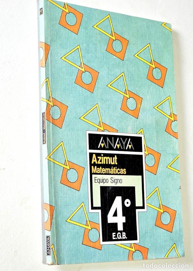 Libros de segunda mano: MATEM&Aacute;TICAS. 4&ordm; de E.G.B. - Equipo Signo.