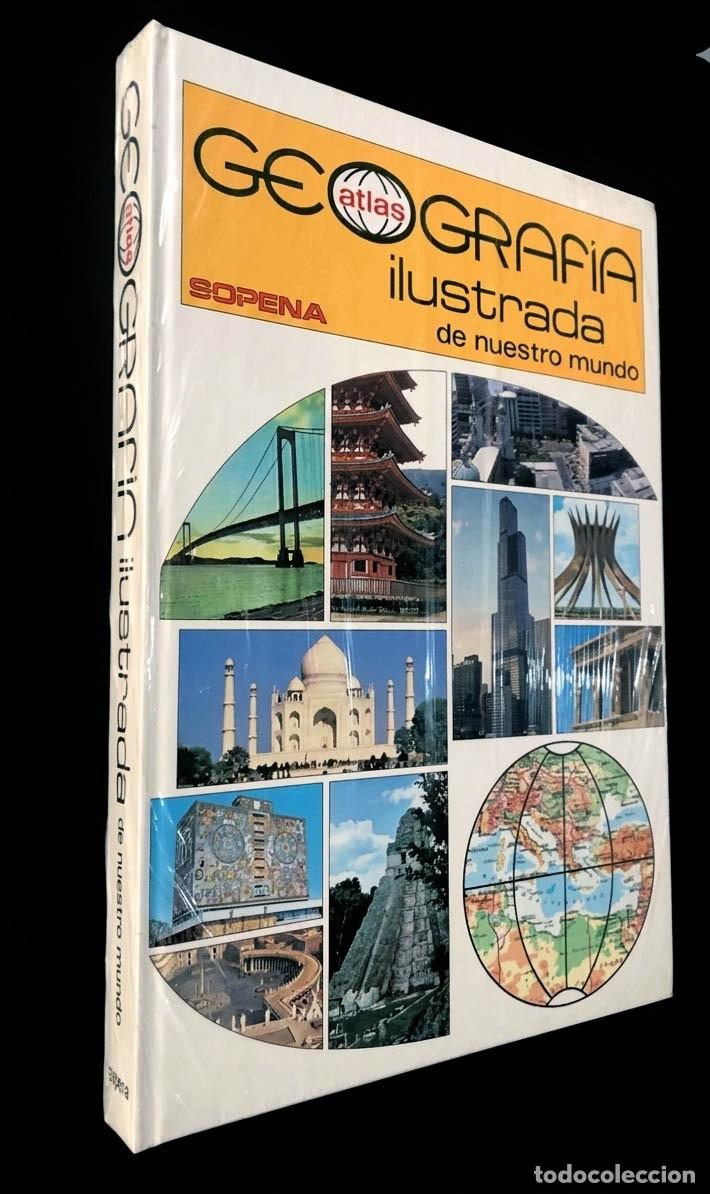 Libros de segunda mano: ATLAS DE GEOGRAF&Iacute;A ILUSTRADA DE NUESTRO MUNDO / ED. SOPENA A&Ntilde;O 1989 / SIN USAR - PRECINTADO