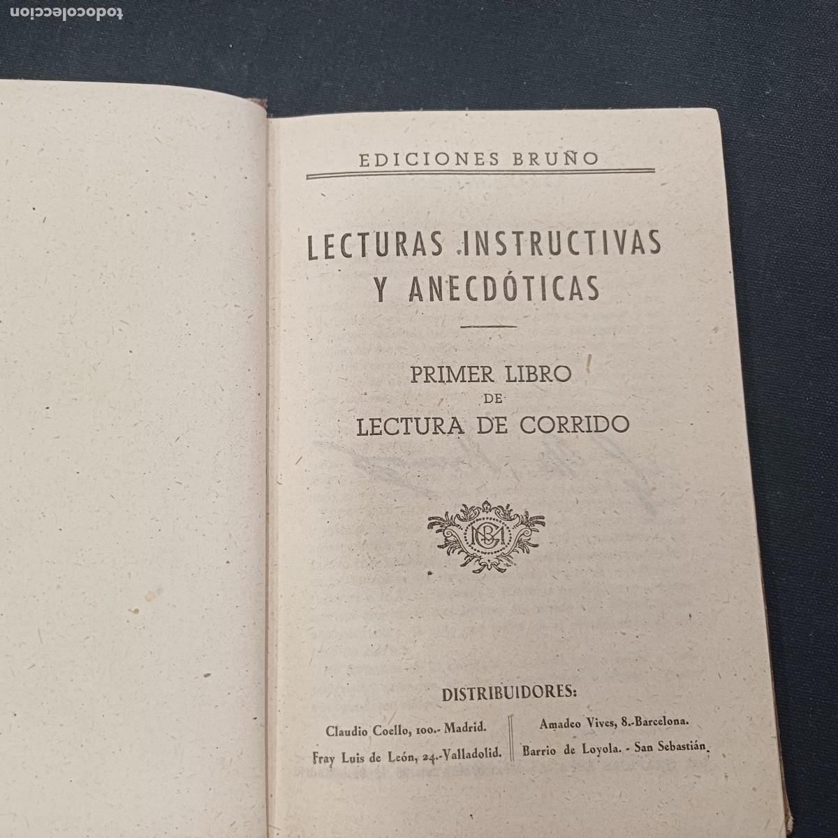 Libros de segunda mano: LECTURAS INSTRUCTIVAS Y ANECDOTICAS/EDICIONES BRU&Ntilde;O. - Foto 2