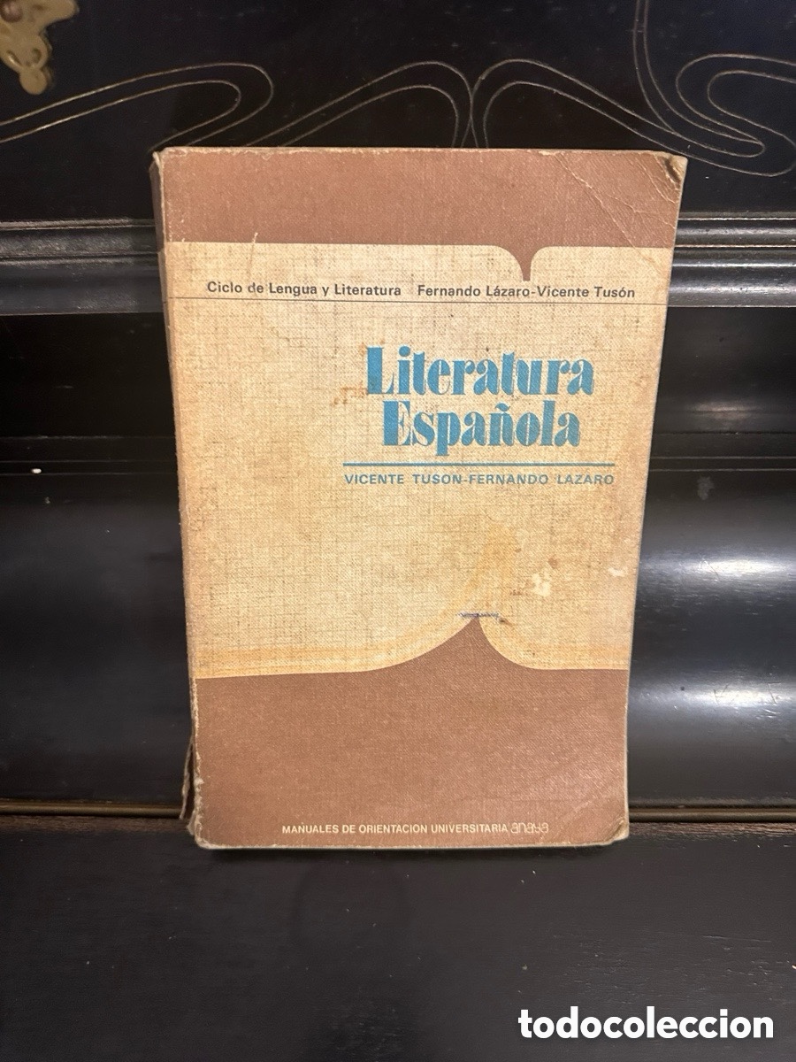 Libros de segunda mano: LITERATURA ESPA&Ntilde;OLA VICENTE TUSON - FERNANDO LAZARON
