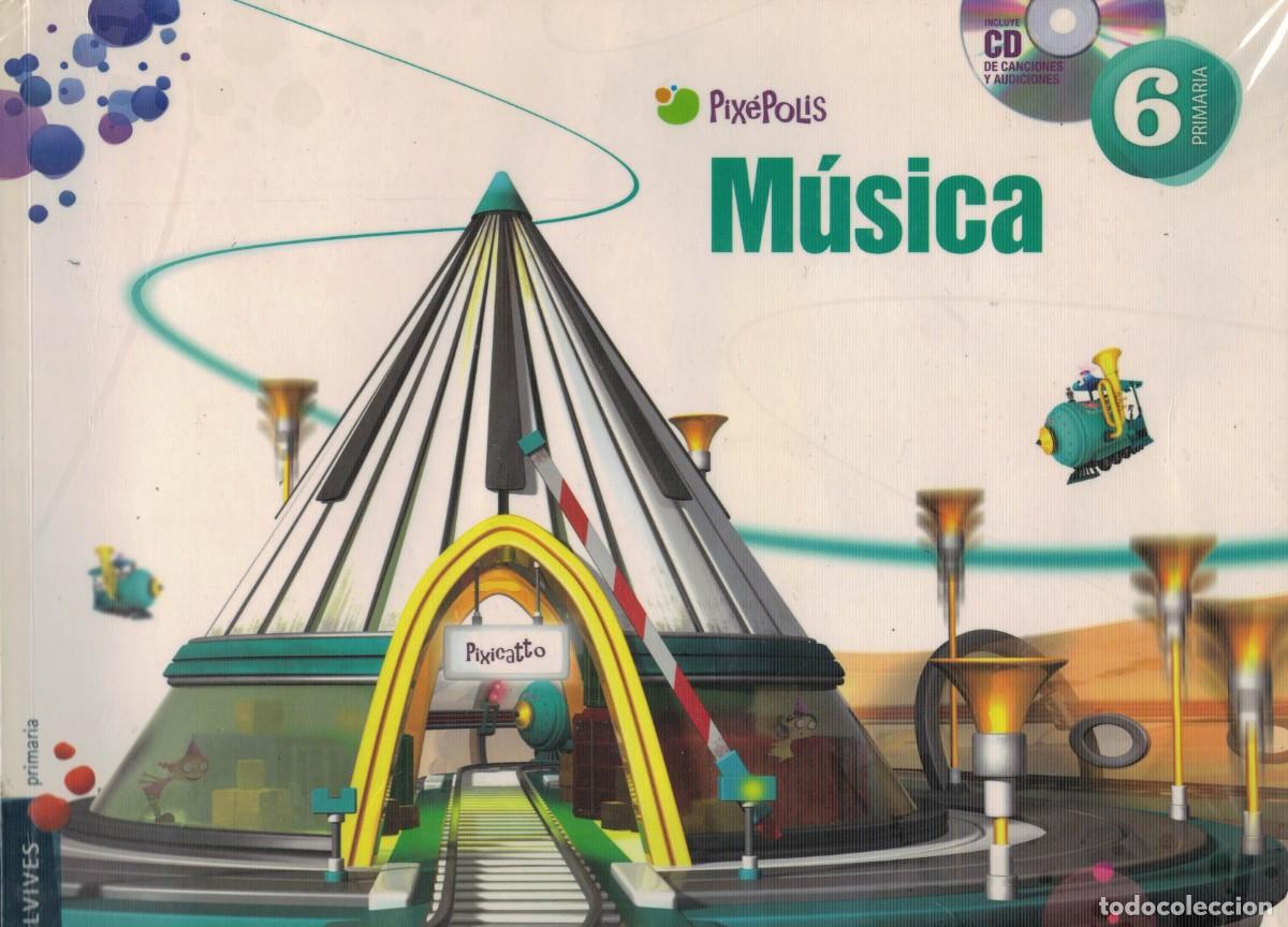 Libros de segunda mano: M&uacute;sica 6 primaria Edelvives. Con CD de Canciones y audiciones