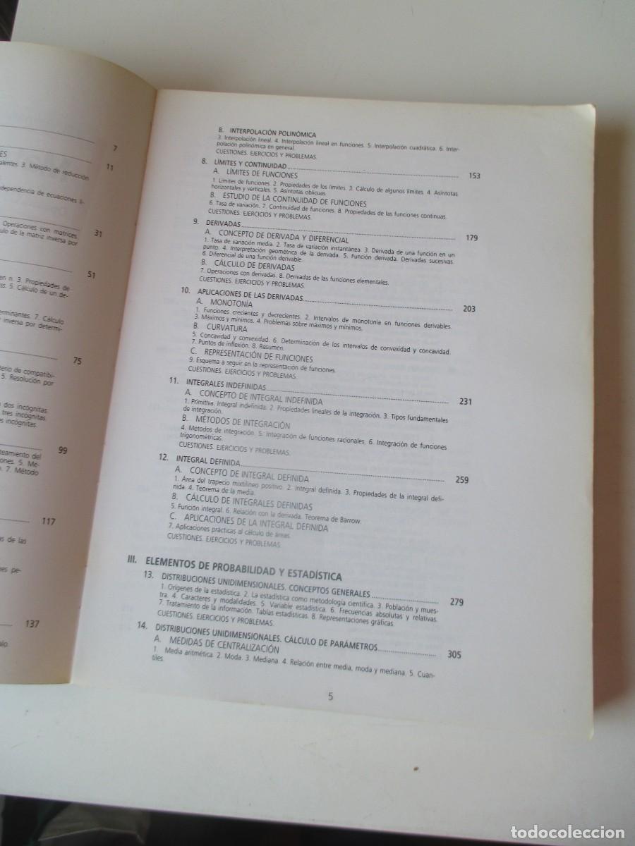 Libros de segunda mano: Matem&aacute;ticas II C.O.U. W40259 - Foto 3
