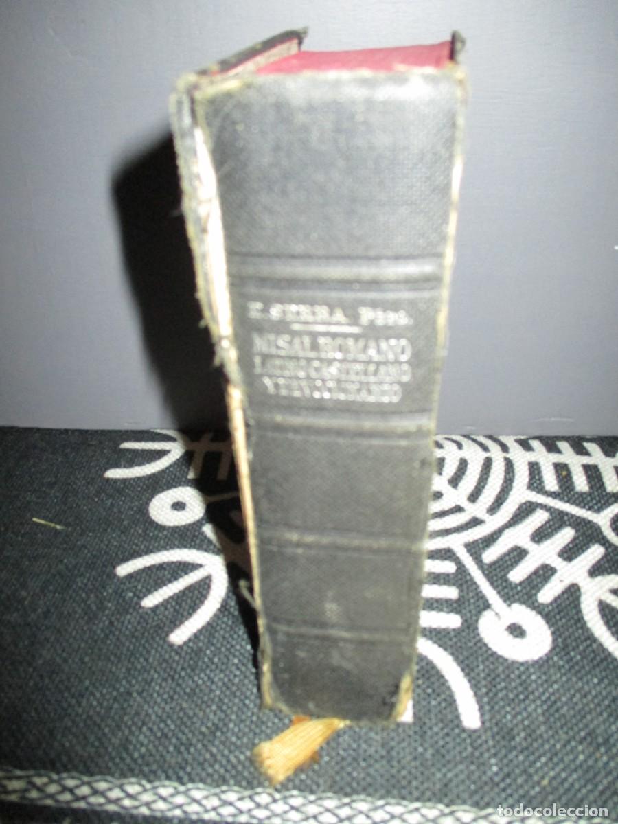 Libros de segunda mano: 441- Antiguo Misal Romano Diario Latin-Castellano y Devocionario - E. Serra (8&ordf; Edici&oacute;n)