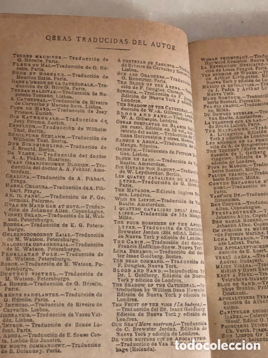 Libros de segunda mano: Blasco iba&ntilde;ez Los cuatro jinetes del Apocalipsis - Foto 7
