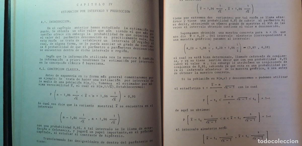 Libros de segunda mano: Inroducci&oacute;n a la Estad&iacute;stica - Nieto de Alba - Foto 4