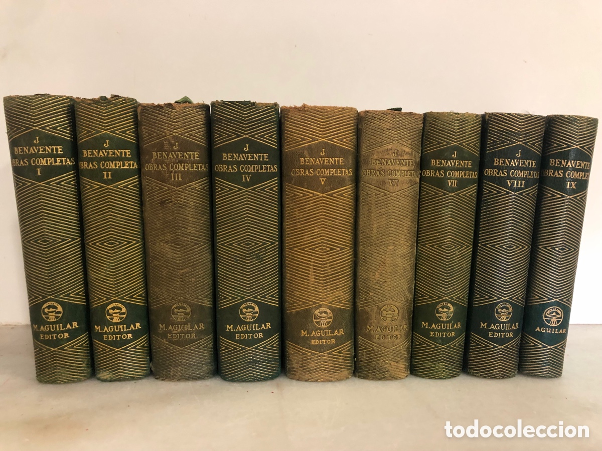Libros de segunda mano: Obras completas de Jacinto Benavente 9 tomos