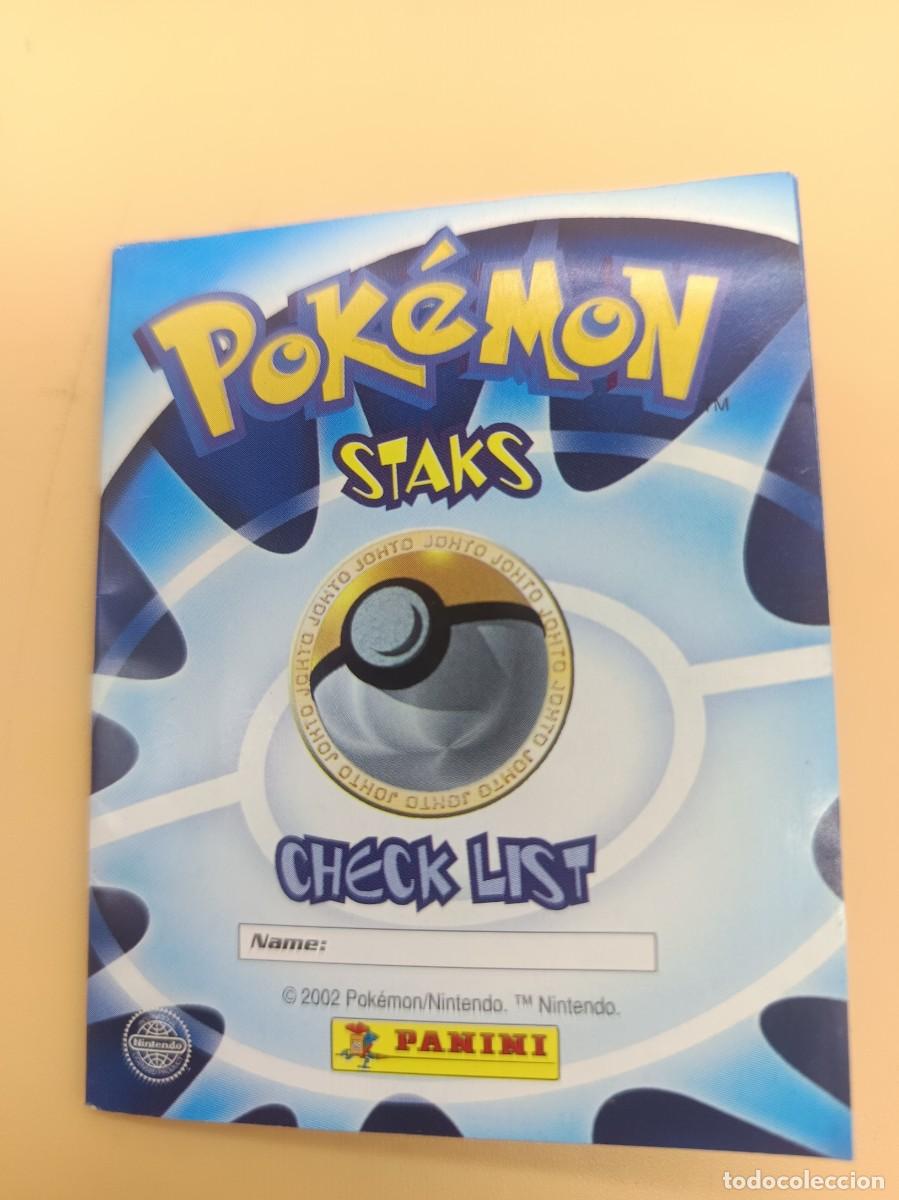Libros de segunda mano: CHECK LIST STAKS CROMO POKEMON 2002 PANINI