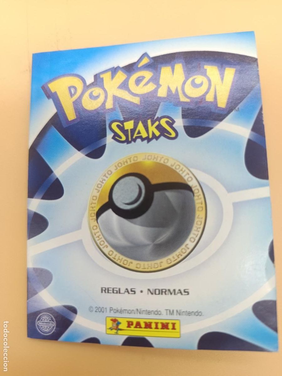 Libros de segunda mano: REGLAS STAKS CROMO POKEMON 2002 PANINI
