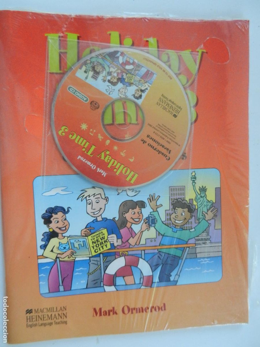 Libros de segunda mano: HOLYDAY TIME 3 - CUADERNO DE VACACIONES - MACMILLAN HEINEMANN - PRECINTADO CON CD