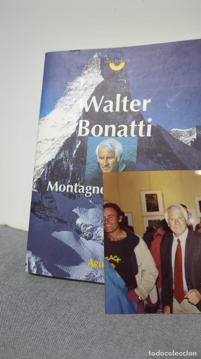 Libros de segunda mano: Montagnes d'une vie &ndash; Walter Bonatti &ndash; Firmado y dedicado en Chamonix, junio 1997
