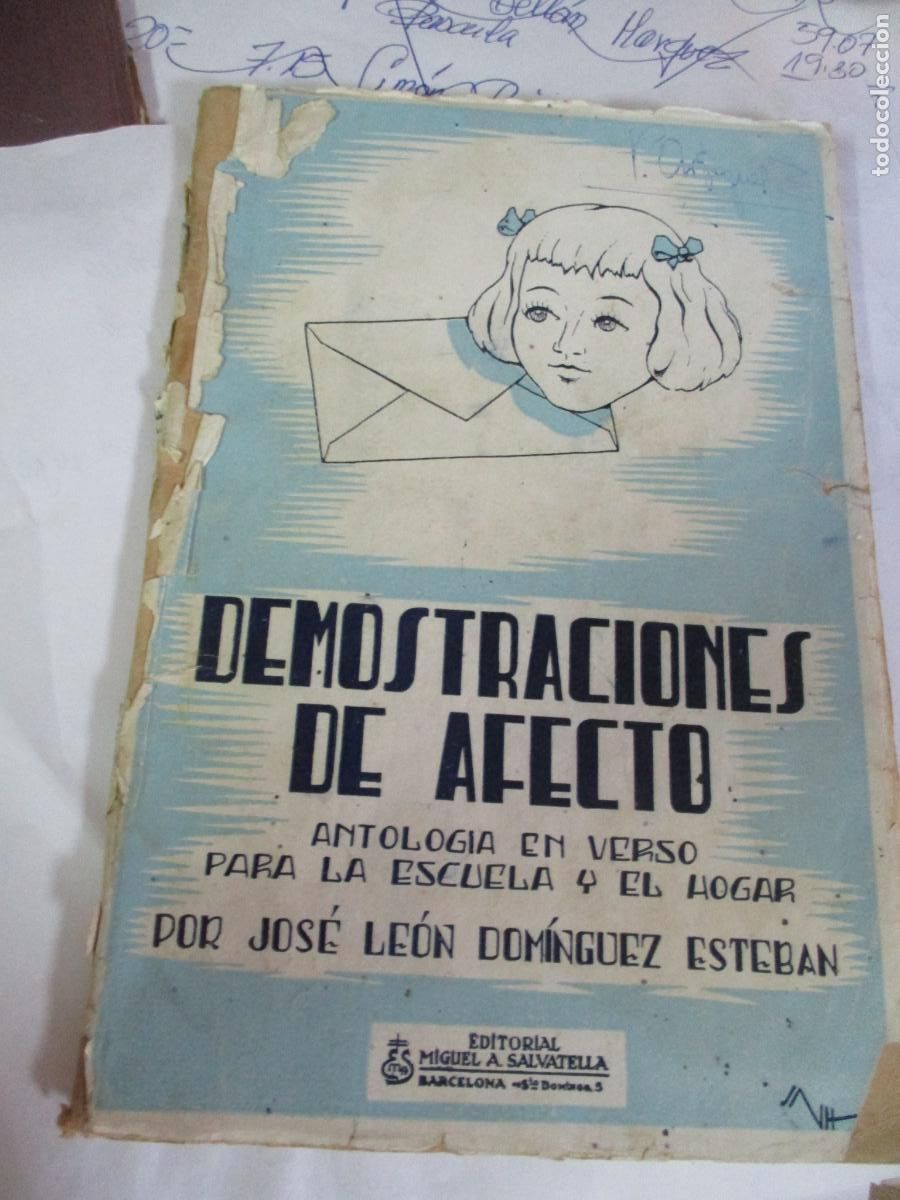 Libri di seconda mano: DEMOSTRACIONES DE AFECTO, ANTOLOG&Iacute;A EN VERSO PARA LA ESCUELA Y EL HOGAR-JOS&Eacute; LE&Oacute;N DOM&Iacute;NGUEZ ESTEBAN