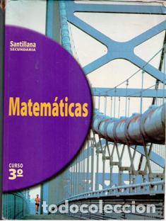 Libros de segunda mano: Matematicas 3&ordm; Santillana Secundaria