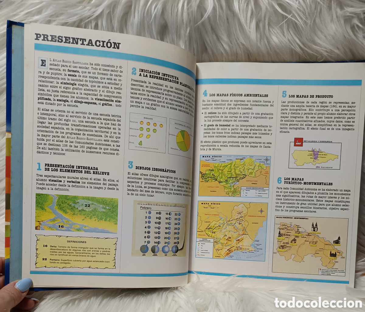 Libros de segunda mano: ATLAS BASICO DE SANTILLANA - 1986 - Foto 5
