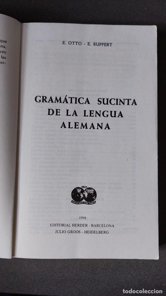 Libros de segunda mano: Gram&aacute;tica sucinta de la lengua alemana - Foto 3