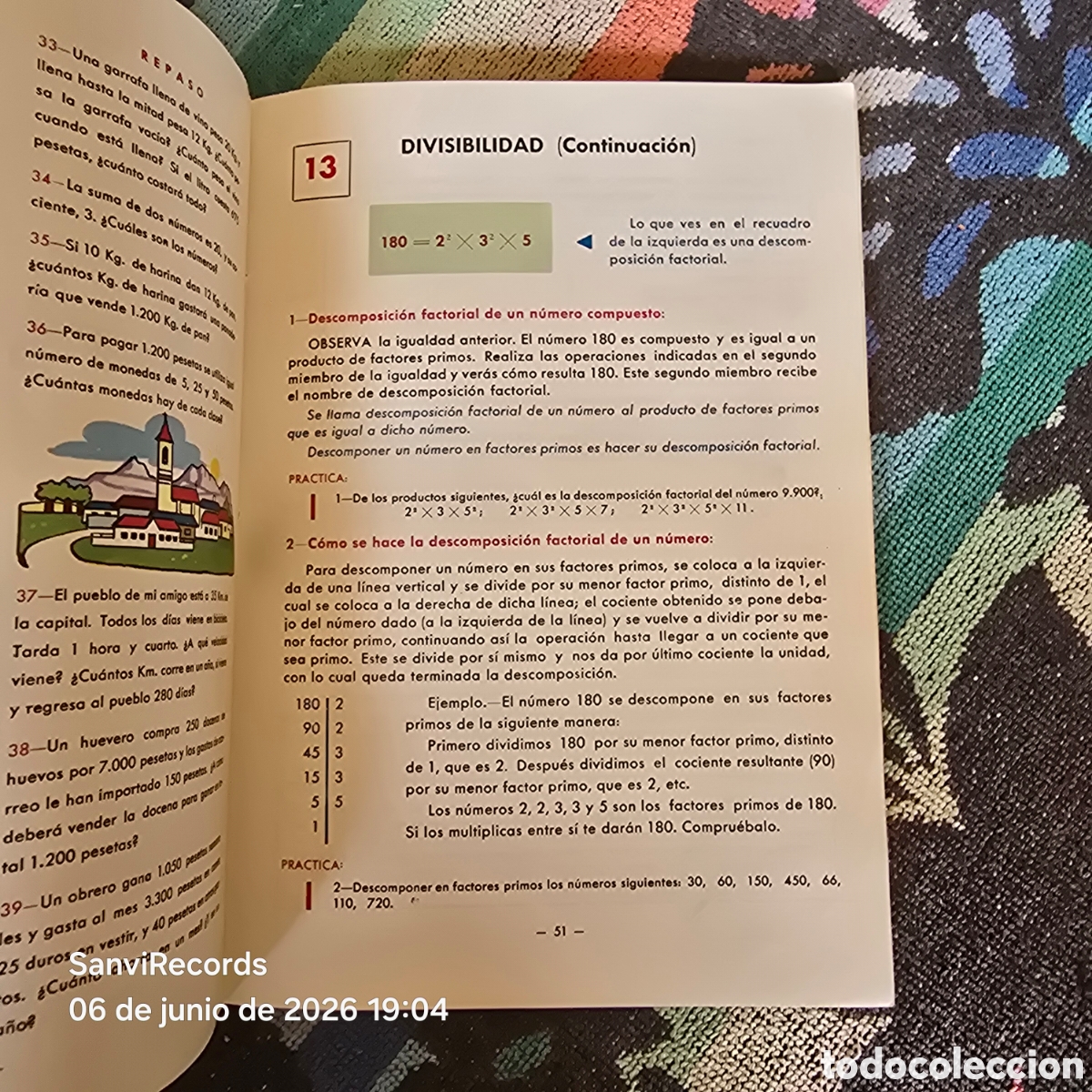 Libros de segunda mano: MATEM&Aacute;TICAS, SEXTO CURSO (&Aacute;LVAREZ) (MI&Ntilde;&Oacute;N) - Foto 5