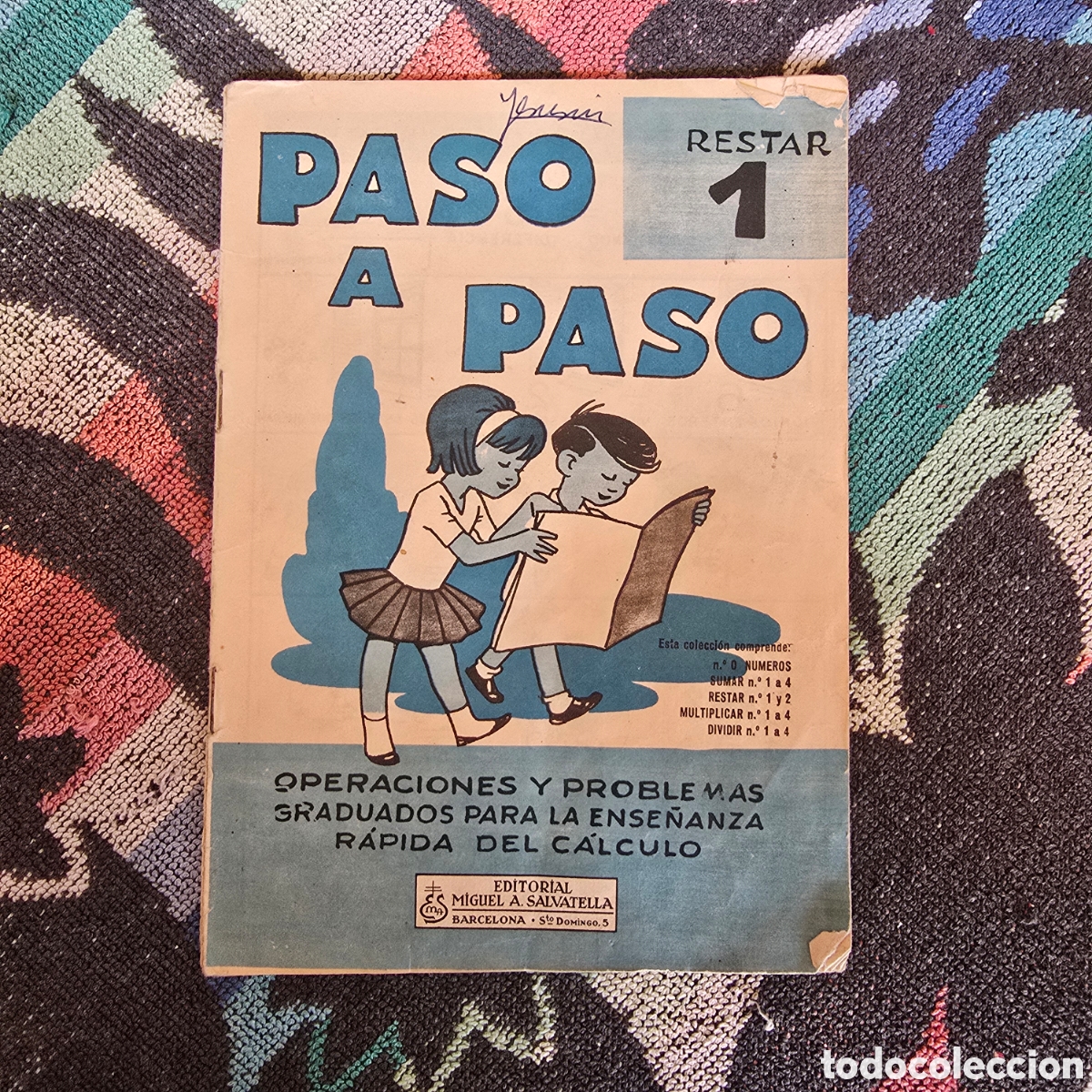 Libros de segunda mano: PASO A PASO, RESTAR 1 (MIGUEL A. SALVATELLA)