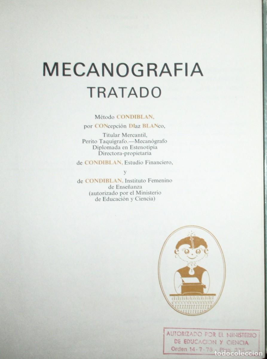 Gebrauchte B&uuml;cher: TRATADO DE MECANOGRAF&Iacute;A M&Eacute;TODO CONDIBLAN. PRIMERA EDICI&Oacute;N 1972/73.