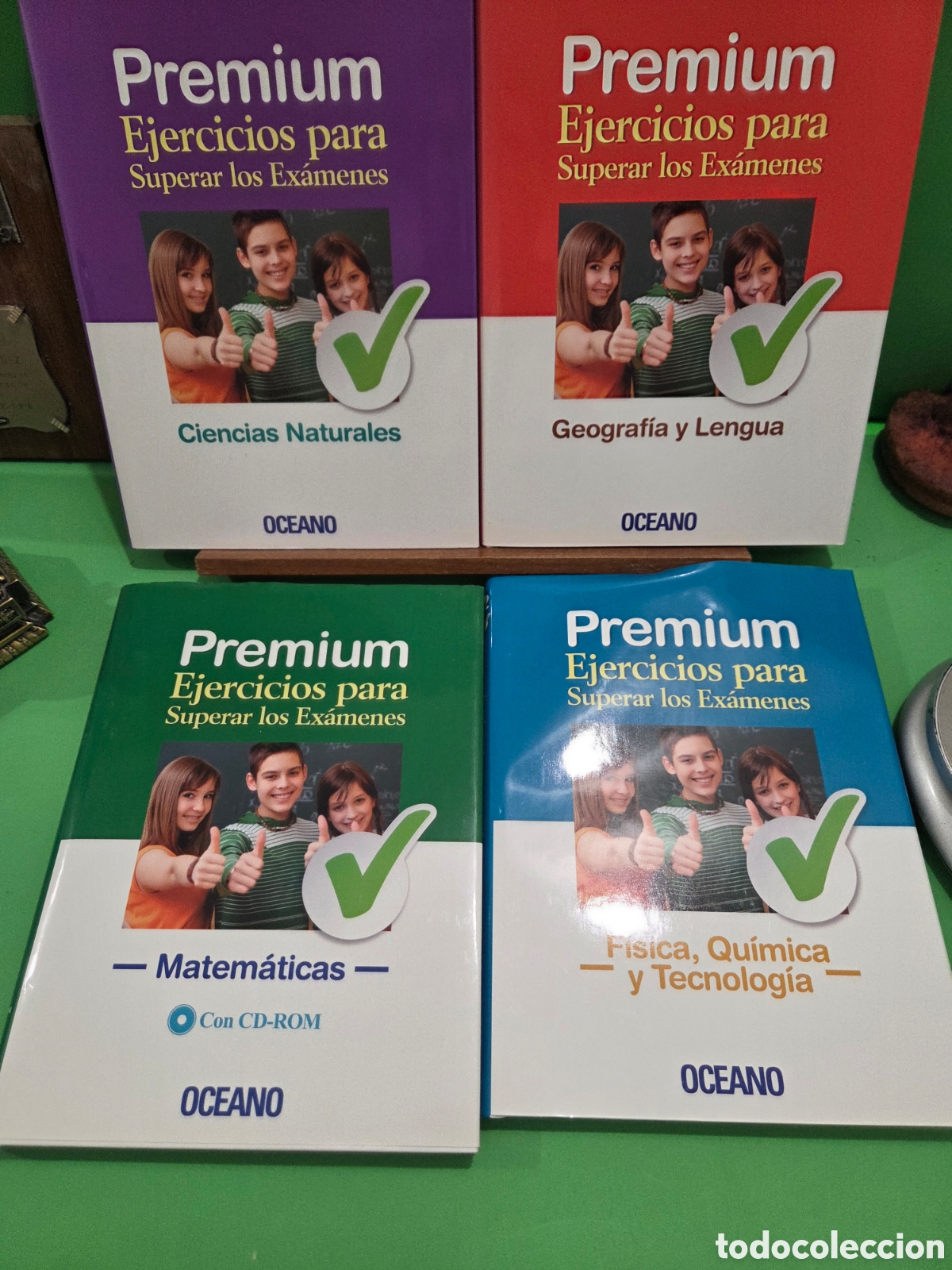 Libros de segunda mano: &rdquo;&rdquo;PREMIUM, EJERCICIOS PARA SUPERAR LOS ESAMENES&rdquo;&rdquo;...4 TOMOS...OCEANO...