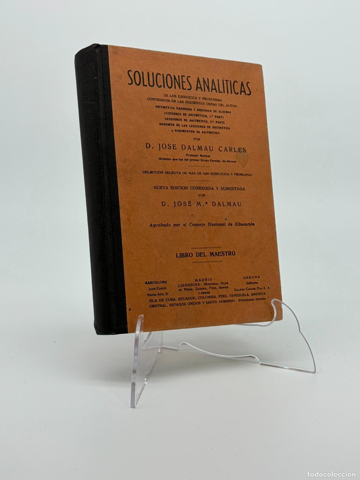 Libros de segunda mano: Soluciones anal&iacute;ticas, Dalmau Carles Libro del maestro
