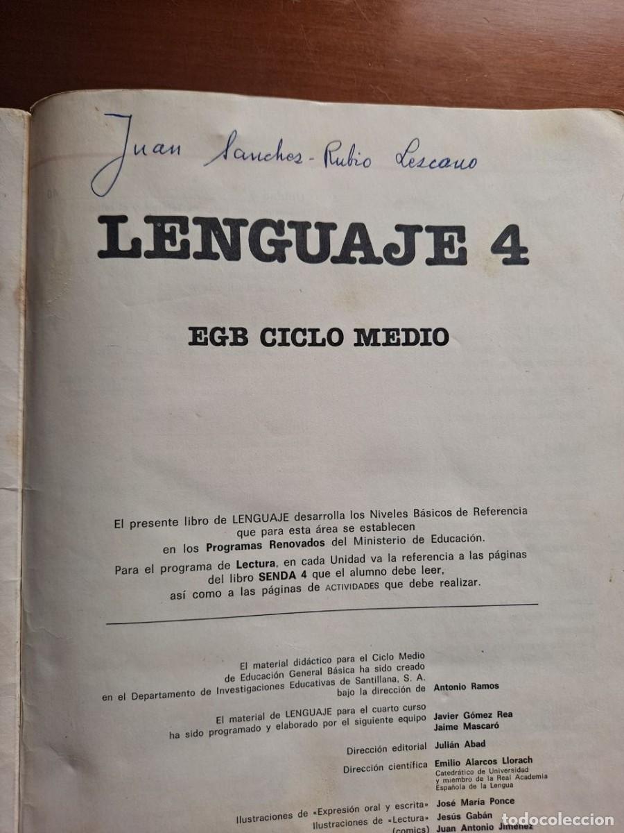 Libros de segunda mano: Libro EGB Lenguaje 4 curso - Foto 6