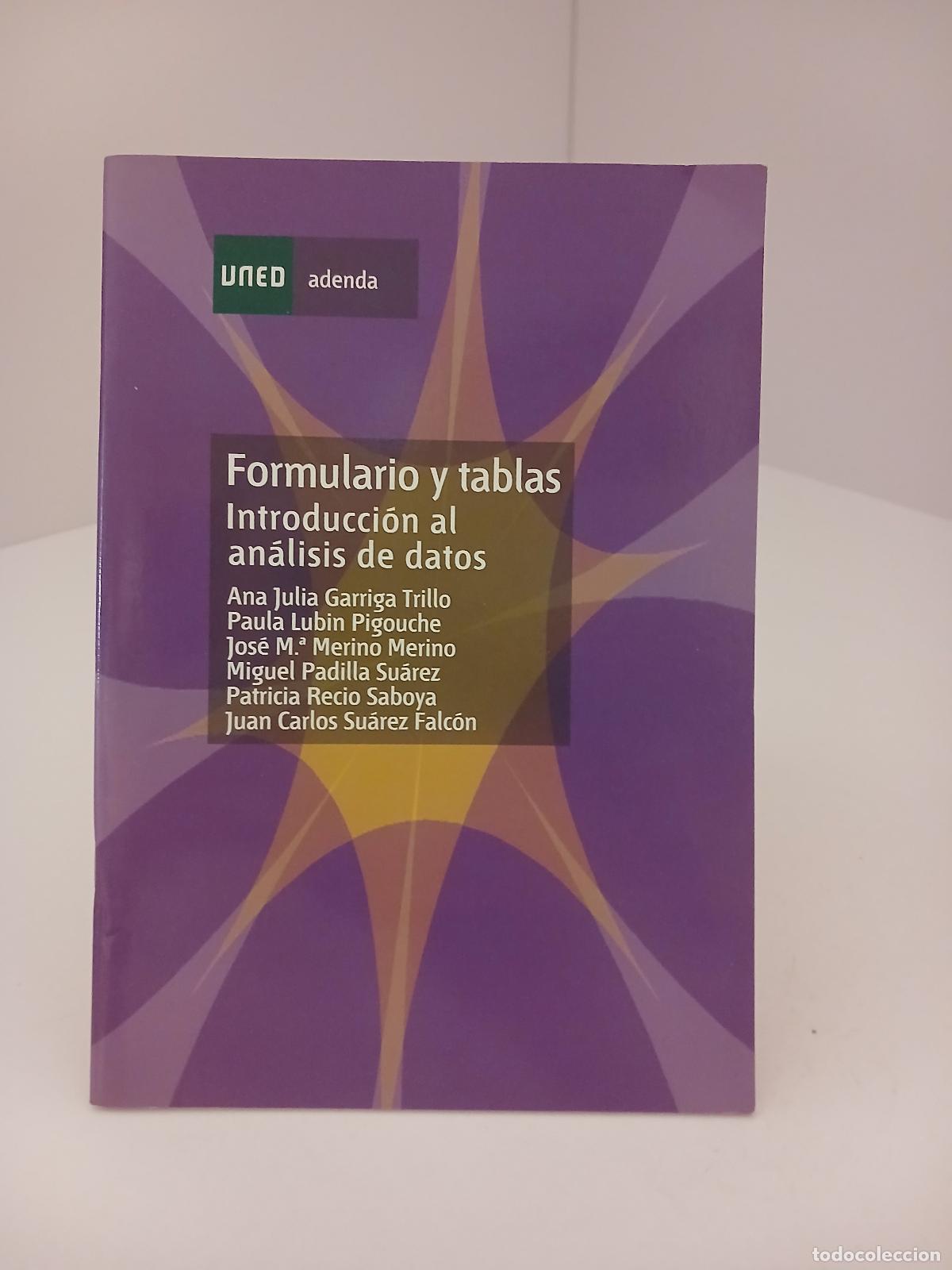 Libri di seconda mano: Formulario y tablas. Introducci&oacute;n al an&aacute;lisis de datos - Ana Julia Garriga Trillo