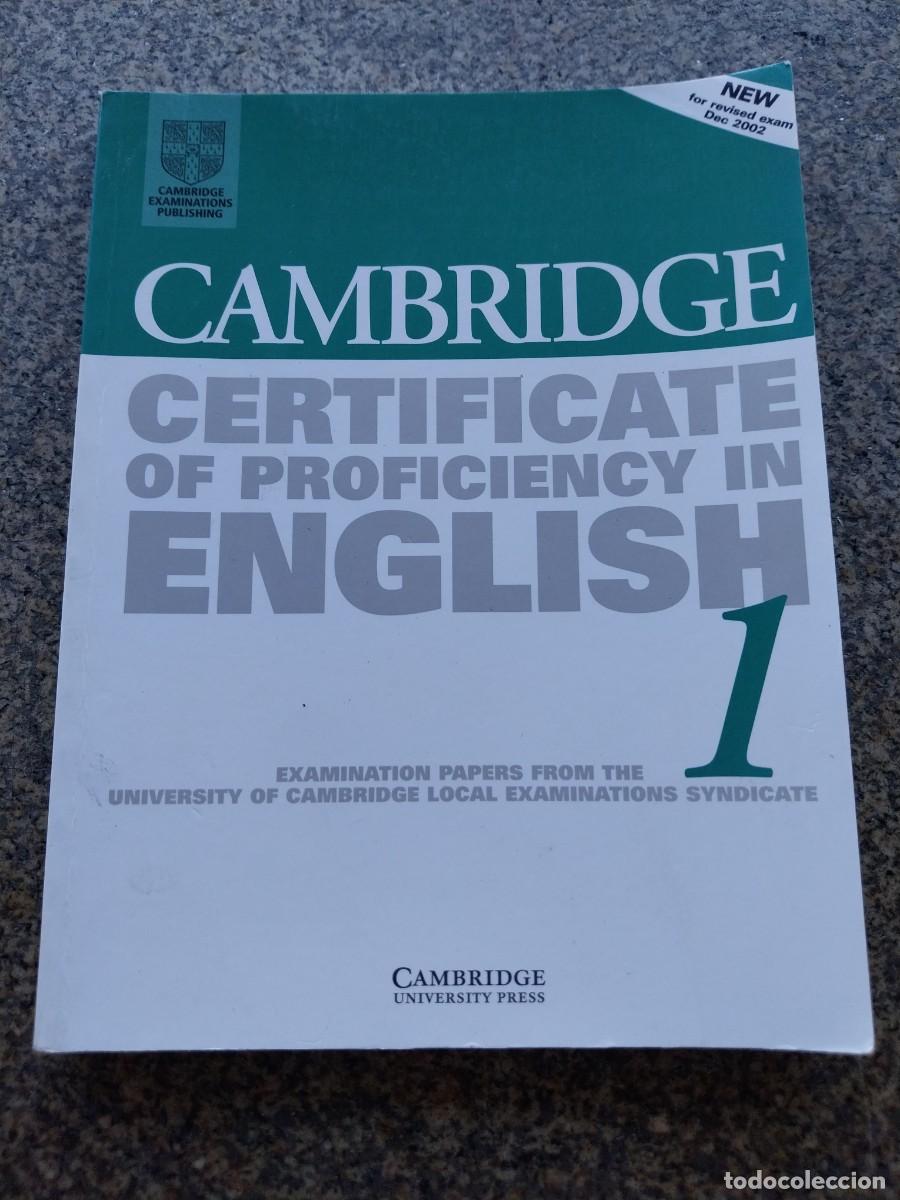 Libros de segunda mano: CAMBRIDGE CERTIFICATE OF PROFICIENCY IN INGLISH 1 -- EXAMINATION PAPERS --