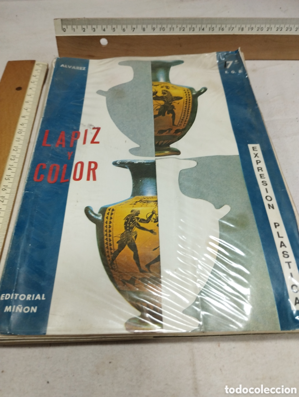 Libros de segunda mano: L&aacute;piz y color. 7&deg; EGB. Editorial Mi&ntilde;&oacute;n, 1982
