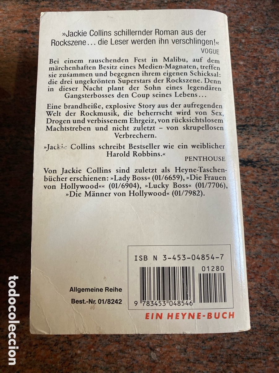 Libros de segunda mano: JACKIE COLLINS Rock Star // ROMAN - Foto 2