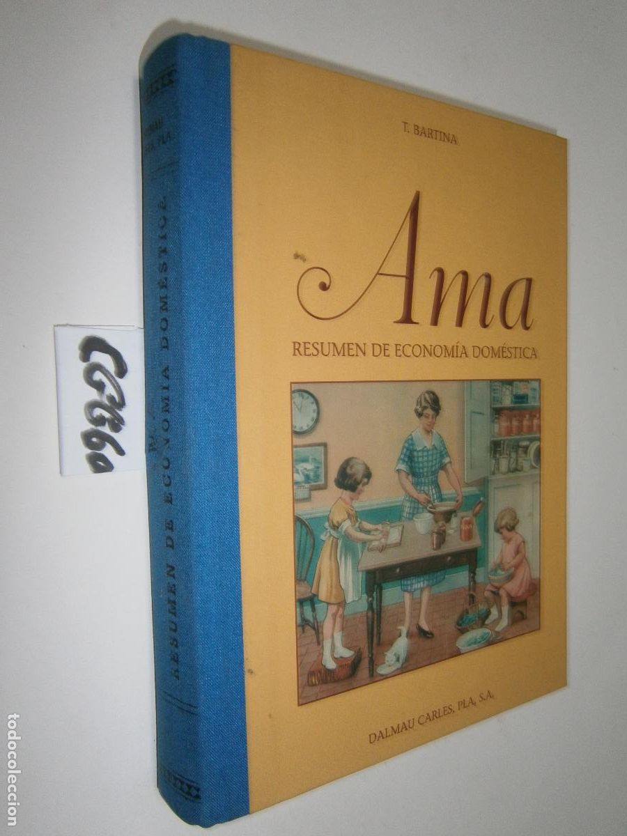 Libros de segunda mano: ANTIGUO LIBRO DE TEXTO FASCIMIL - AMA, RESUMEN DE LA ECONOMIA DOMESTICA