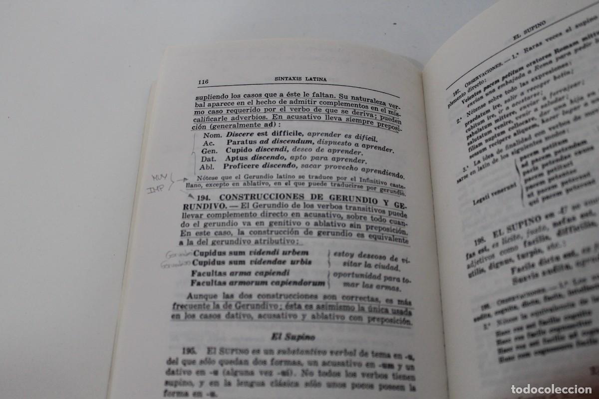 Libros de segunda mano: SINTAXIS LATINA E. VALENT&Iacute; FIOL 1987 - Foto 4