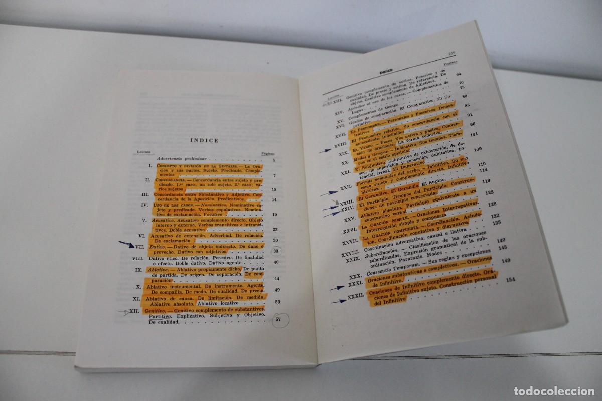 Libros de segunda mano: SINTAXIS LATINA E. VALENT&Iacute; FIOL 1987 - Foto 6