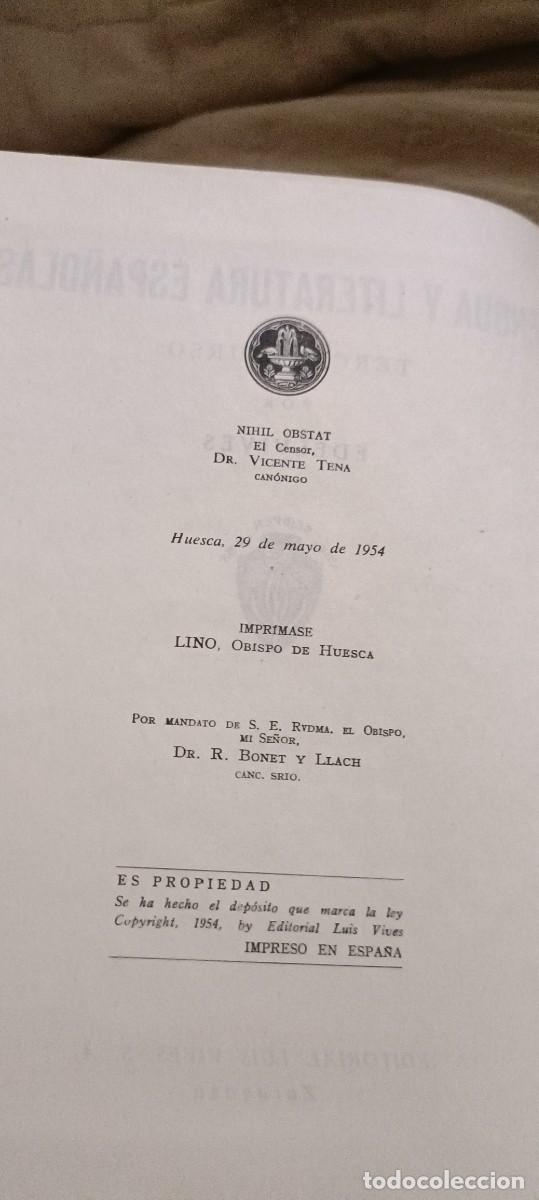 Libros de segunda mano: Lengua y literatura espa&ntilde;olas.Tercer curso - Foto 2