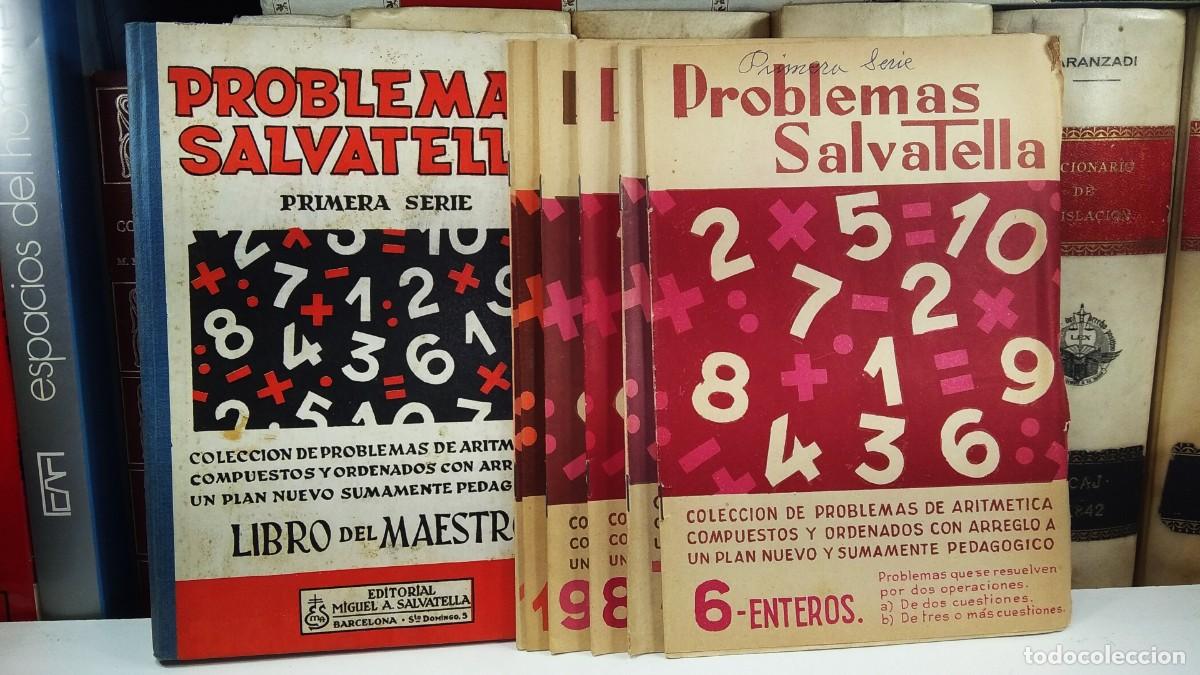Libros de segunda mano: PROBLEMAS SALVATELLA. PRIMERA SERIE. LIBRO DEL MAESTRO + 6 cuadernillos