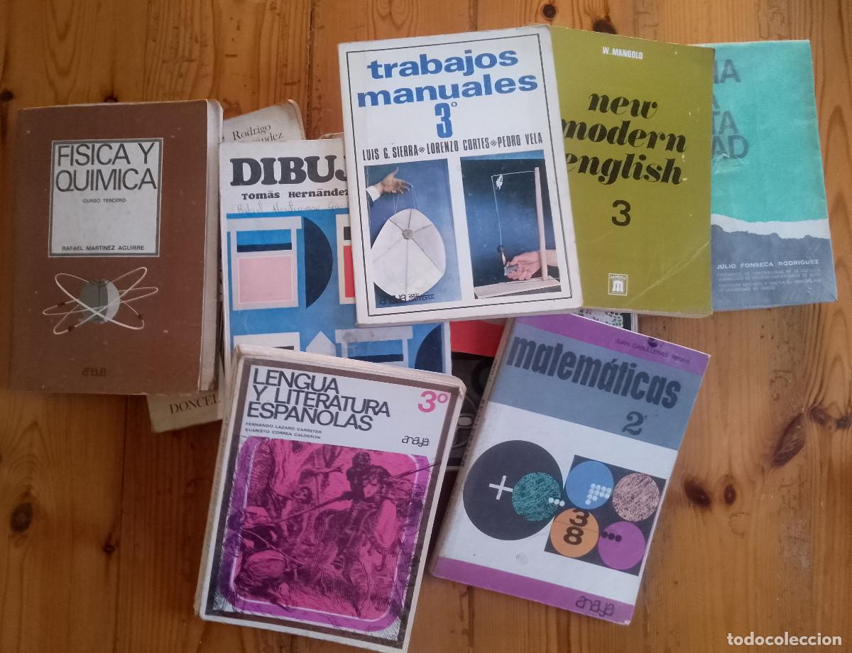 Gebrauchte B&uuml;cher: Lote de once libros de texto de diversas materias. A&ntilde;os 60 y 70