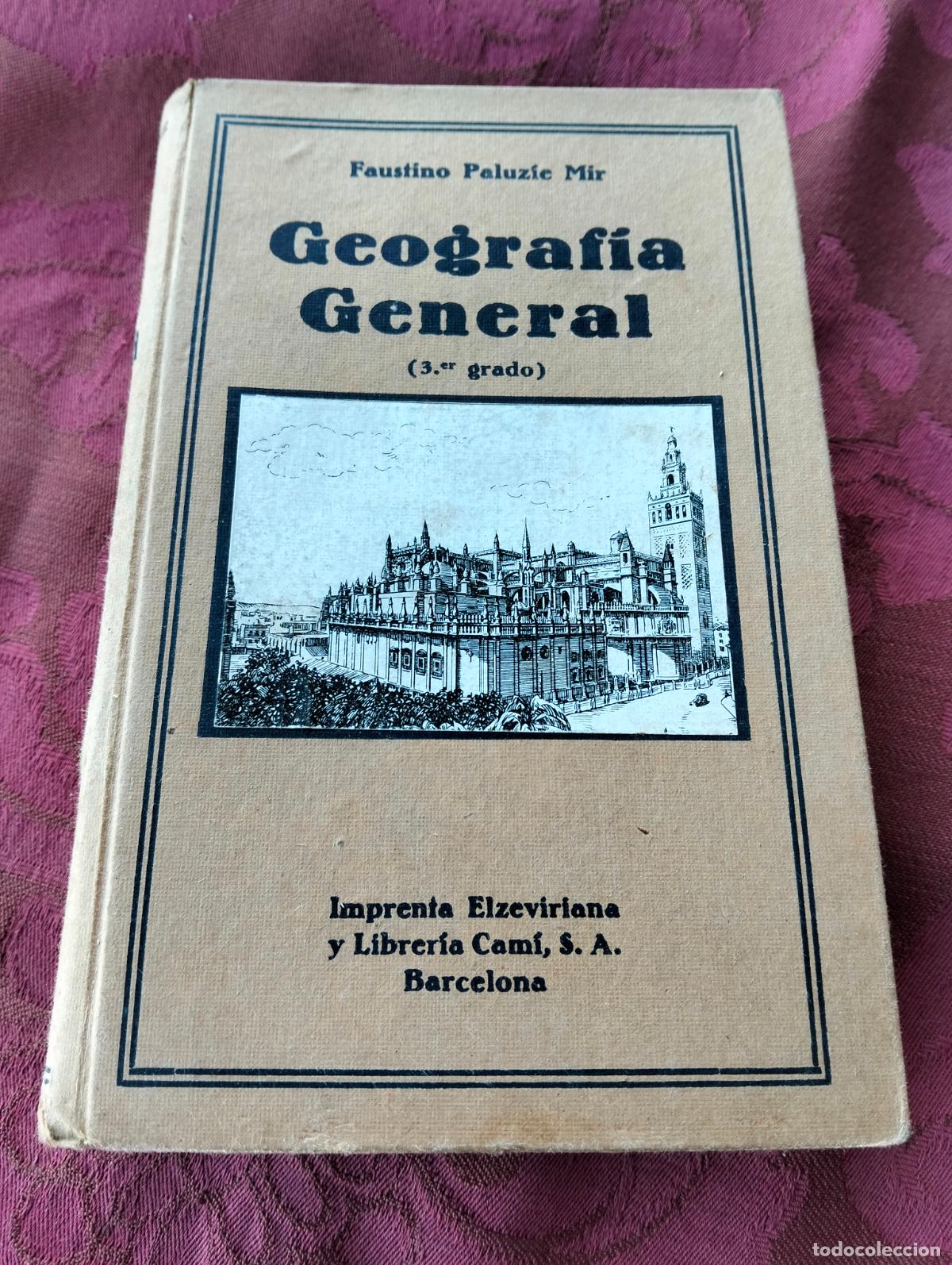 Livros em segunda m&atilde;o: Geografia general 3er grado faustino paluzie mir elzeviriana libreria cami