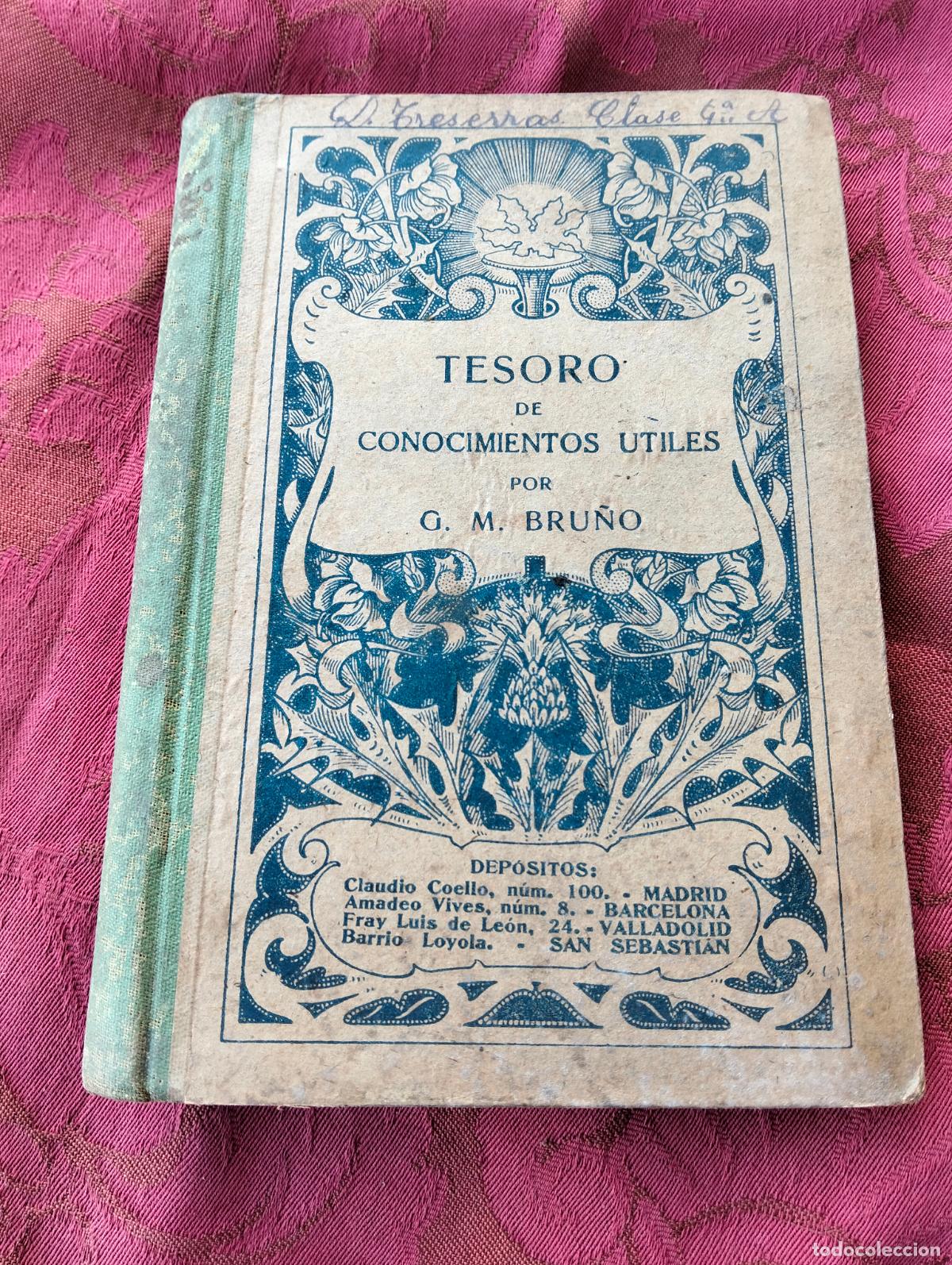 Second hand books: Tesoro de conocimientos &uacute;tiles ediciones bru&ntilde;o lecturas cient&iacute;ficas y amenas lecciones de cosas