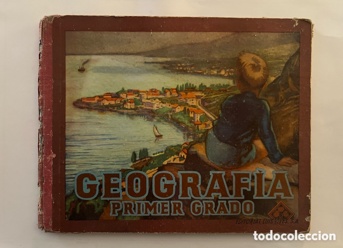 Libros de segunda mano: Geograf&iacute;a primer grado.. luis Vives, Zaragoza. libro de texto. (a.1954)