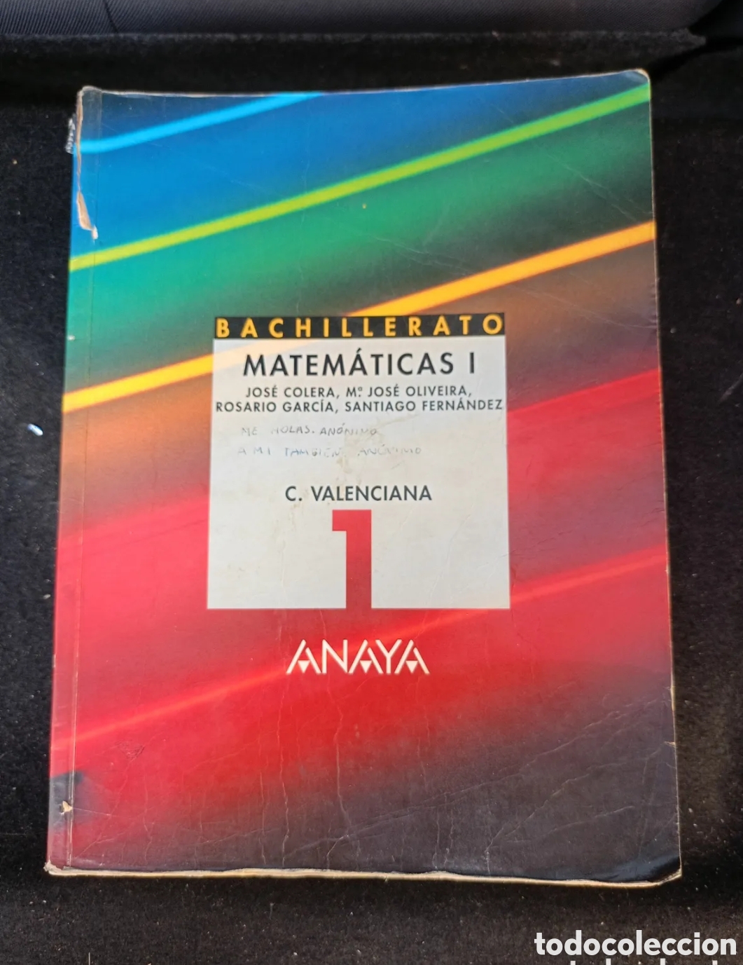 Libros de segunda mano: Matem&aacute;ticas I bachillerato Anaya Comunidad valenciana