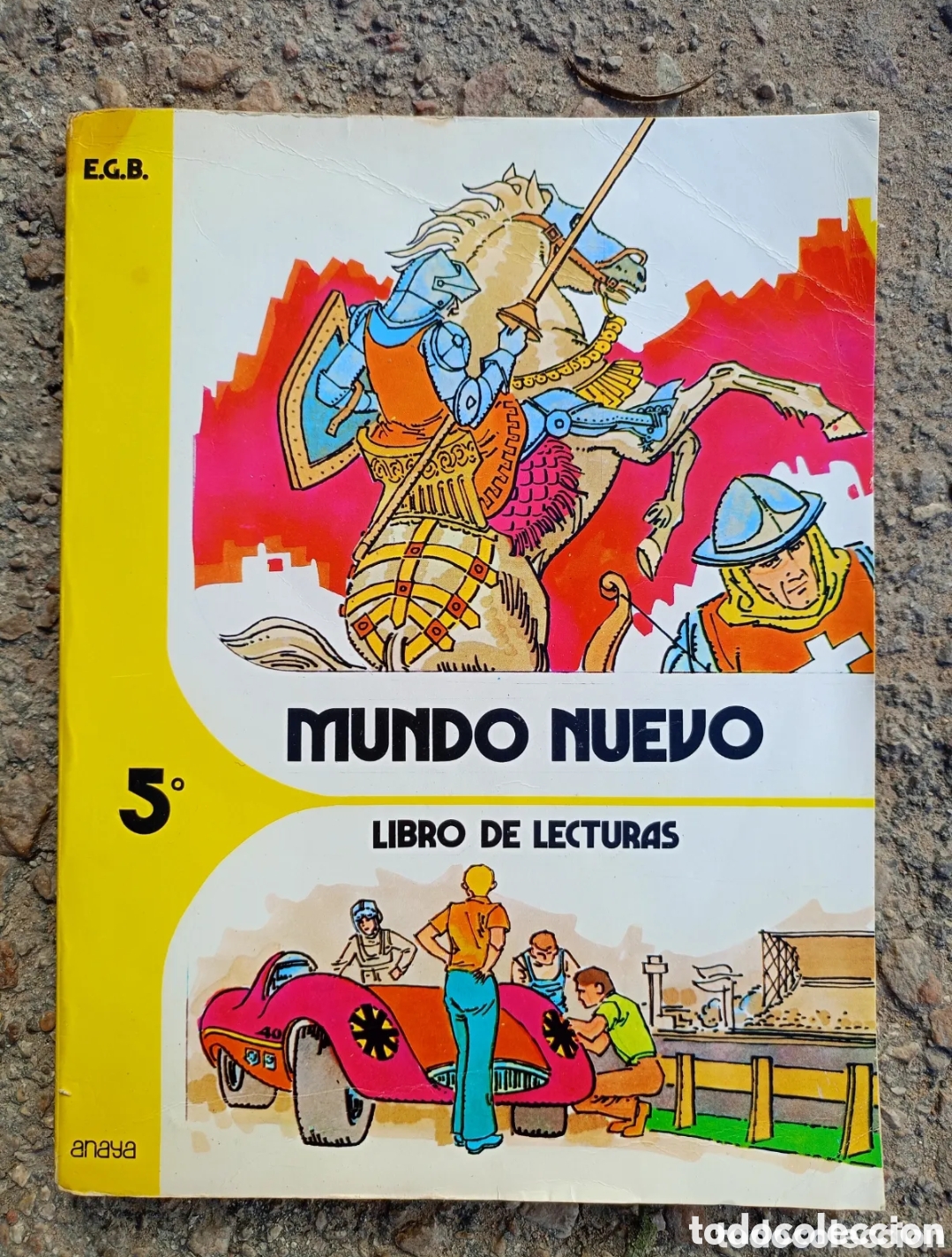 Libros de segunda mano: Mundo nuevo libro de lecturas 5 EGB Anaya