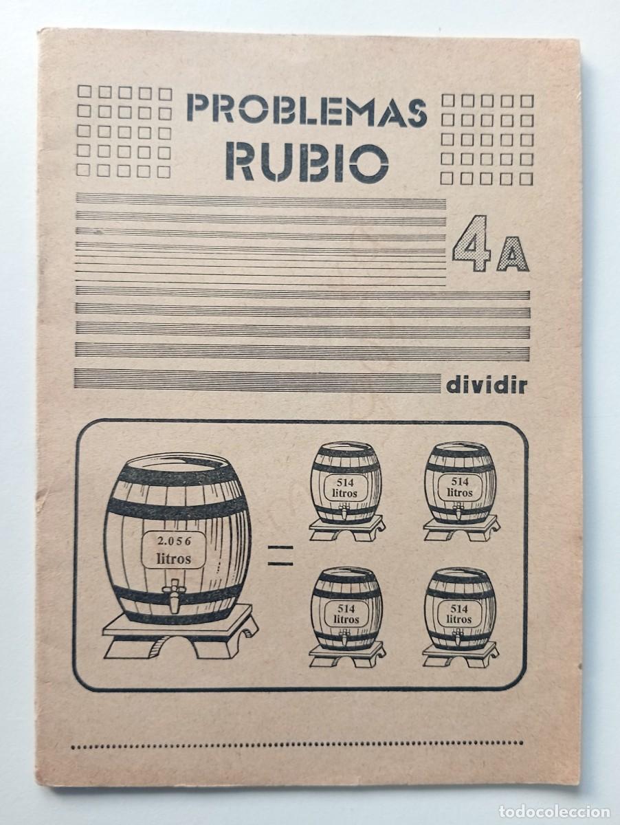 Libros de segunda mano: CUADERNILLO PROBLEMAS RUBIO 4A DIVIDIR