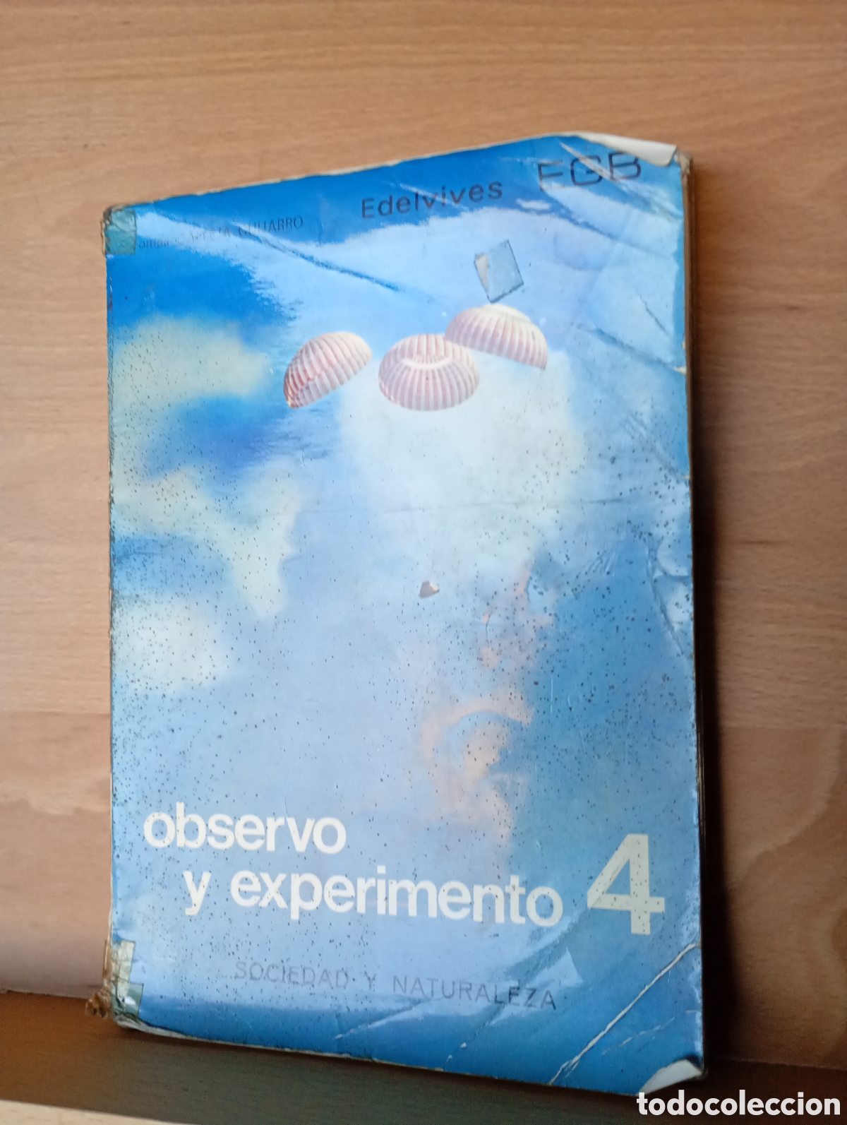 Libros de segunda mano: Observ&oacute; y experimento 4 edelvives egb