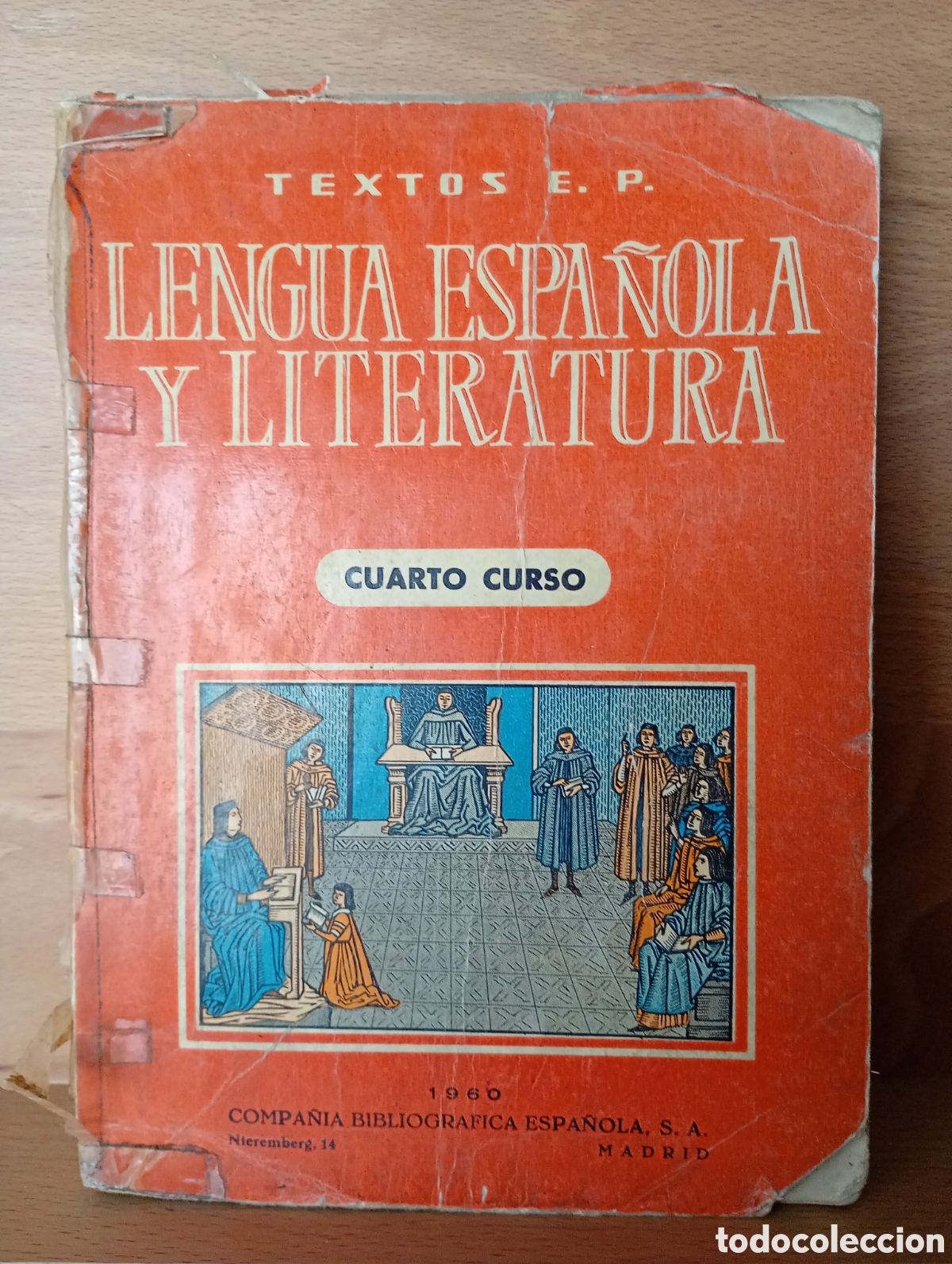 Libros de segunda mano: Lengua espa&ntilde;ola y literatura textos e.p 1960 cuarto curso