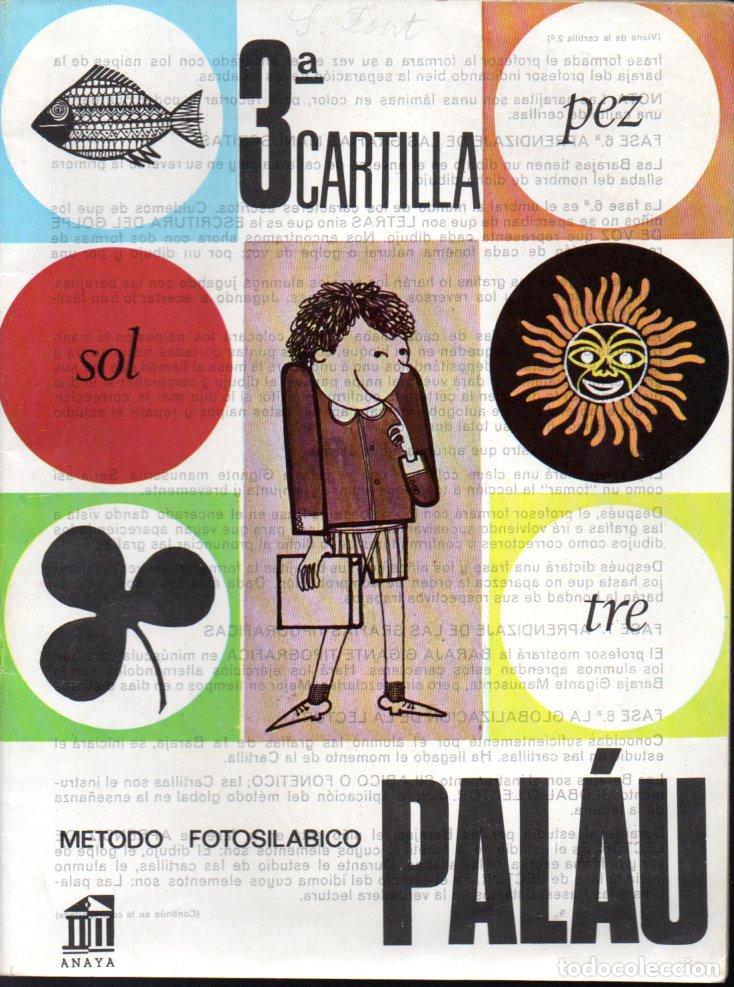 Libros de segunda mano: M&Eacute;TODO PALAU 3&ordf; CARTILLA (ANAYA, 1966)