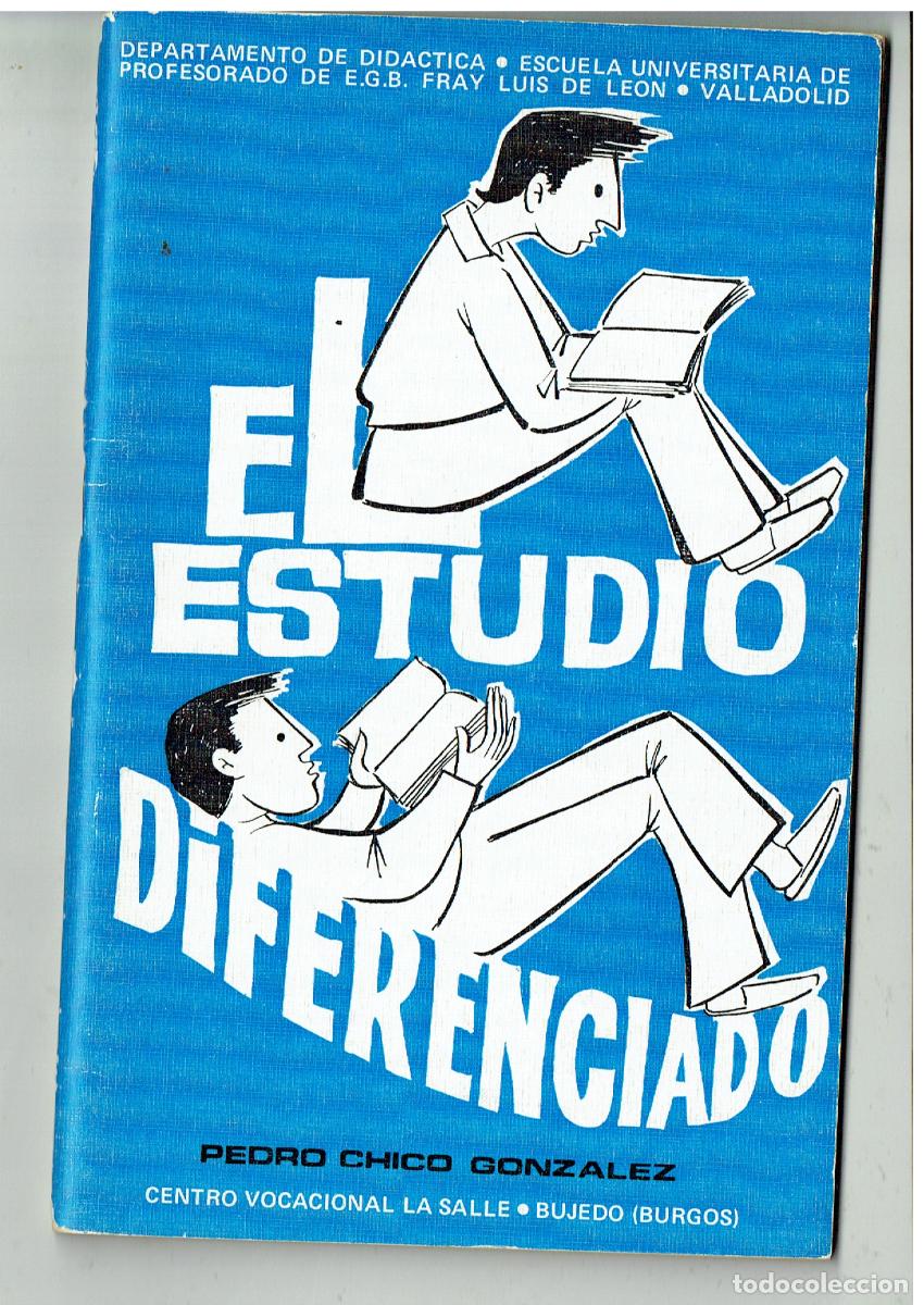 Libros de segunda mano: EL ESTUDIO DIFERENCIADO. PEDRO CHICO GONZALEZ. CENTRO VOCACIONAL LA SALLE.. 1981.(Z/34.1)