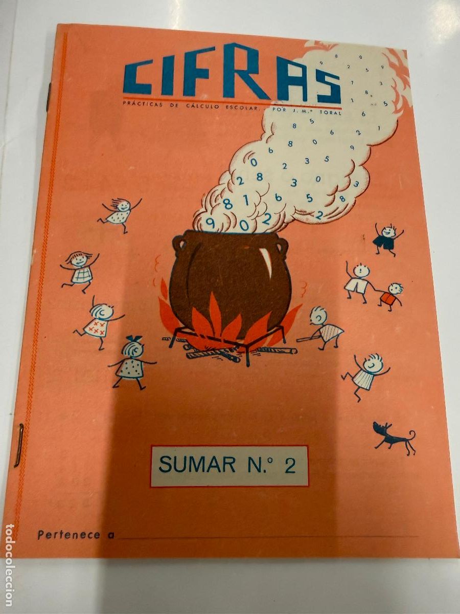 Libros de segunda mano: CIFRAS, SUMAR N.2. Antiguo cuaderno escolar matematicas, sumas. sin estrenar